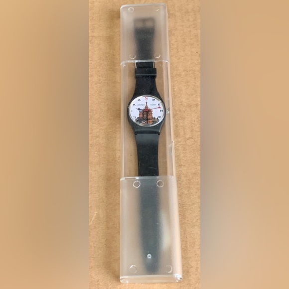 1980s Vintage Soviet Russian Red Square Kremlin CCP Kremlin Wristwatch Timepiece - Picture 14 of 16